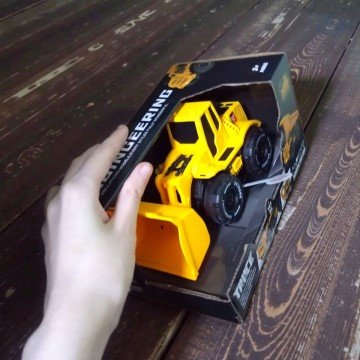 Фото1.Машина будтехніка,батар.,свiтло,звук,у короб.19,5*11,5*10 см.