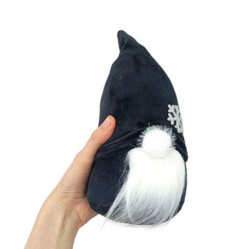 Фото1.Новорічний Гном, 27 см, синій