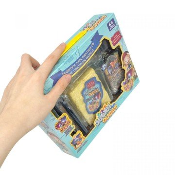 Фото1.Розкопки гіпсовий блок, інструменти, в коробці