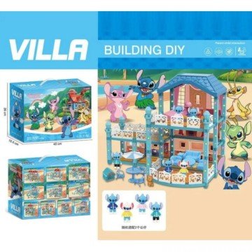 Фото1.Будиночок герой, підсвічування, 3 режими, 2 фігурки, песик, ліжко, столик, стільчики, меблі, в короб