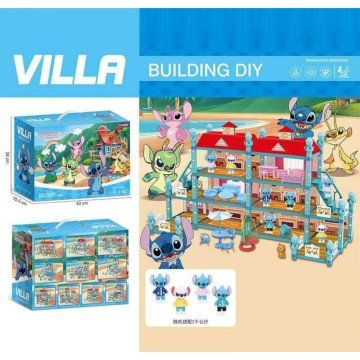 Фото1.Будиночок герой, підсвічування, 3 режими, 2 фігурки, песик, ліжко, столик, стільчики, меблі, в короб