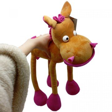 Фото1.М'яка іграшка Кінь Мирон 50см.