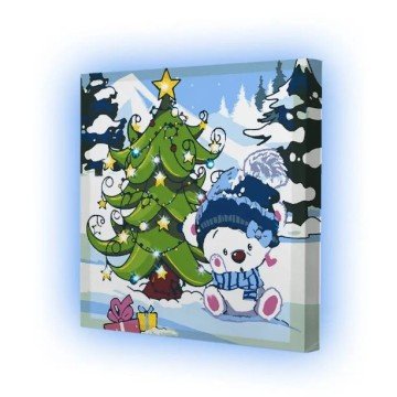 Фото1.Картина по номерах зі світлодіодною підсвіткою 