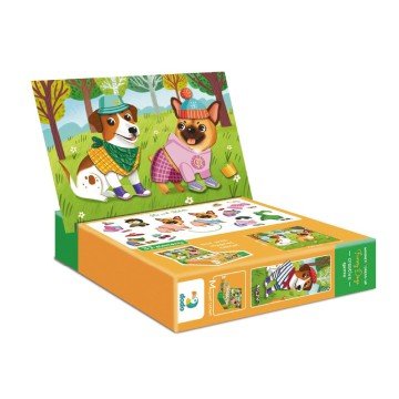 Фото1.Магнітна гра «Одягалка: Кумедні пси»