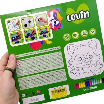 Фото1.Розмальовка з повітряним пластиліном (ЄНОТИК)