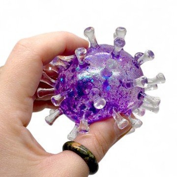 Фото1.ІГРАШКА-АНТИСТРЕС ВІРУС 7см. (рожевий)