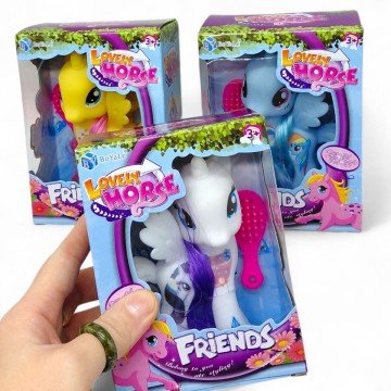 Фото1.Ігрова фігурка Мила поні - Флаттершай (ЖОВТА)