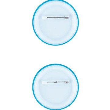 Фото1.Значки світловідбиваючі, набір, блакитні