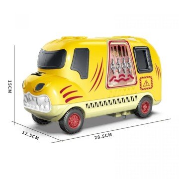 Фото1.Машина музична з тигром, світло, звуки, їде вперед, фігурка тигра рухається, в коробці