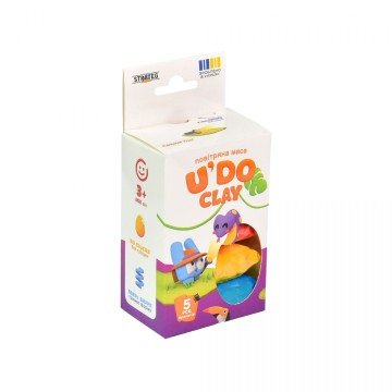 Фото2.Набір для творчості UʼDO Clay 5 шт, брикет 10 г (ДОСЛІДНИК)