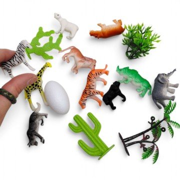 Фото1.НАБІР ТВАРИН У КОЛБІ (ДИКІ ТВАРИНИ)