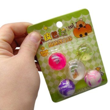 Фото1.Мʼяч-стрибун 5штук на планшеті (мікс видів)