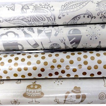 Фото1.Подарункова листова обгортка  64х90 см (мікс)