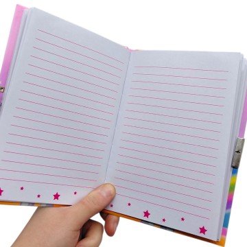 Фото1.Блокнот дитячий на замочку 178x133 mm, 70g, 56 л, Єдиноріг