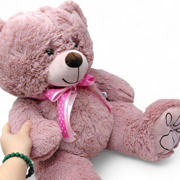 Фото1.Мʼяка іграшка Ведмедик Макс 45 см. (РОЖЕВИЙ)