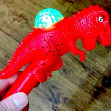 Фото1.Сяючий мікрофон Динозавр 23 см (ЧЕРВОНИЙ)