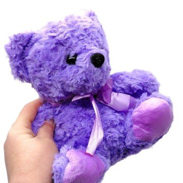Фото1.МʼЯКА ІГРАШКА КОЛЬОРОВИЙ ВЕДМЕДИК 20 СМ (ФІОЛЕТОВИЙ)