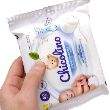 Фото1.Вологий туалетний папір Chicolino, 40 шт