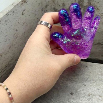 Фото1.Гра антистрес Долонька (ФІОЛЕТОВА)