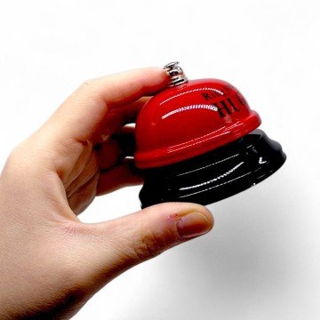 Фото1.Дзвіночок настільний  HUG (ЧЕРВОНИЙ)