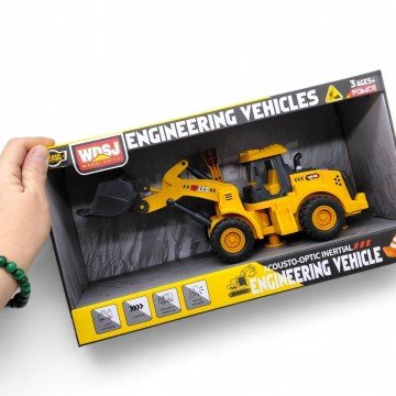 Фото1.Іграшка будівельна машинка Бульдозер зі світлом і звуком масштаб 1:16