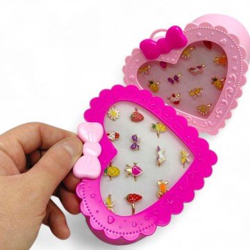 Фото1.Набір дитячих кілечок Казковий настрій (МАЛИНОВИЙ)