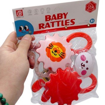 Фото1.Набір брязкалець, в кульку 3 шт. р.23x17 см