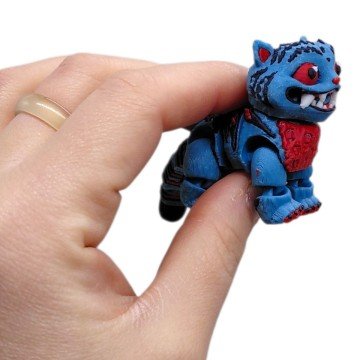 Фото1.Фігурка-брелок K-Pop. Derby (3D друк) БЛАКИТНИЙ