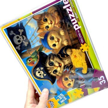 Фото1.МʼЯКІ ПАЗЛИ 35 ЕЛЕМЕНТІВ (КОТИ ПІРАТИ)