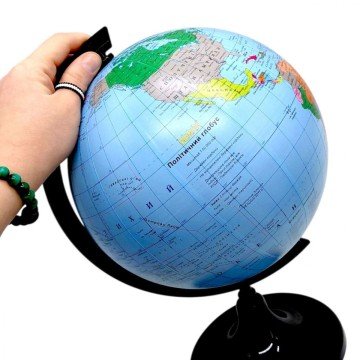 Фото1.Глобус політичний, діаметр 220мм, УКР