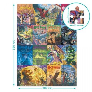 Фото1.Пазл Easy-M «Гарі Поттер. Книжкові обкладинки»