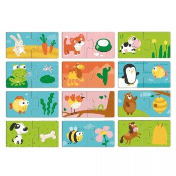 Фото1.Пазл ДУО «Хто що їсть»