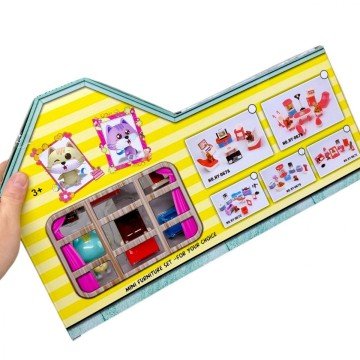 Фото1.Набір кімната іграшкова з меблями (ЖОВТИЙ)