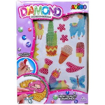 Фото1.Алмазні стікери (стікери із клейкими основами, кілька пачок алмазів, посудина, стилус, квадратик вос
