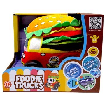 Фото1.Машинка м`яка “Гамбургер” (звуки транспорту, веселі мелодії, вібрація, знімний чохол, гумові шини, н