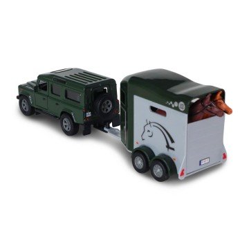 Фото1.Ігровий набір - LAND ROVER (з причіпом і фігурками коней)