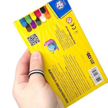 Фото1.Пластилін восковий, круглий 10 кольорів