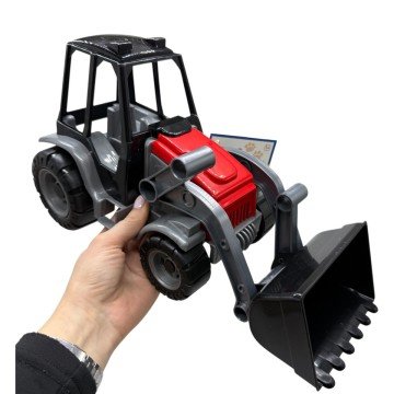 Фото1.Трактор  Мастер з ковшем, Tigres (ЧЕРВОНИЙ)