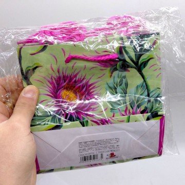 Фото1.Пакет паперовий 5 шт в пакуванні 16х16х7 см