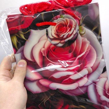 Фото1.Пакет паперовий 5 шт в пакуванні 18х23х10 см