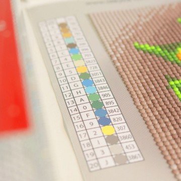 Фото1.Алмазна мозаїка без підрамника 