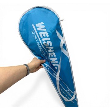 Фото1.Набір для бадмінтону з підсвічуванням (2 ракетки та 3 світлові воланчики у захисному чохлі)