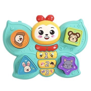 Фото1.Музичний метелик, ОЗВУЧУВАННЯ УКРАЇНСЬКОЮ МОВОЮ, пісні, мелодії, загадки, звуки тварин, підсвічуванн