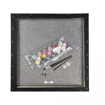 Фото4.Картина по номерах на чорному фоні 