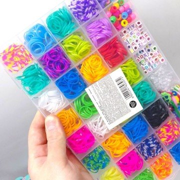 Фото1.Великий набір резинок для плетіння, 32 види з аксесуарами