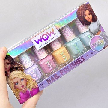 Фото1.Лак для нігтів пастельних кольорів, 5 шт