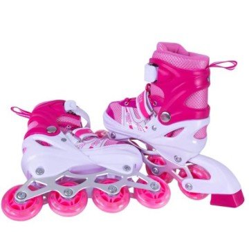 Фото1.Роликові ковзани розмір L (38-41) колеса PVC (РОЖЕВІ)