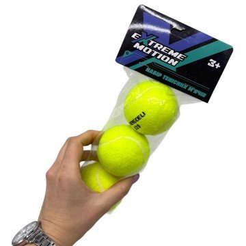 Фото1.Мʼячики для теннісу, (3 шт в пакетi)