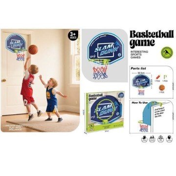 Фото1.Баскетбольний набір (мʼяч, кошик, гачок для кріплення, насос короб. 37*4*33,5 см)