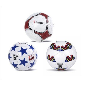 Фото1.Мʼяч футбольний №5, PVC (БІЛО-ЧЕРВОНИЙ)